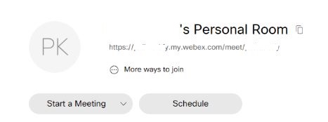 Webex-schedule