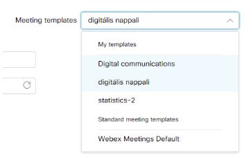 Webex-templates